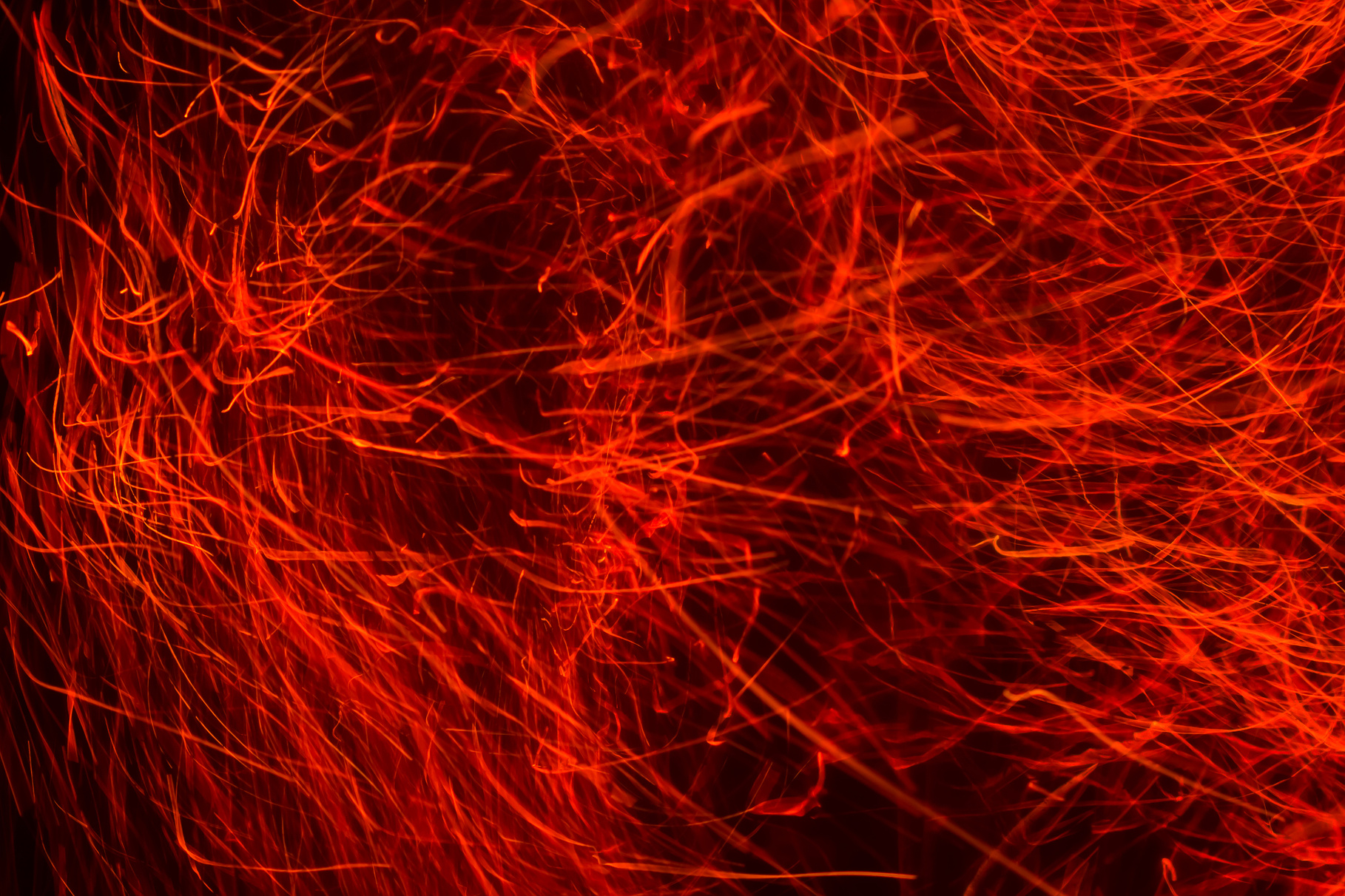 red lines sparks on a black background